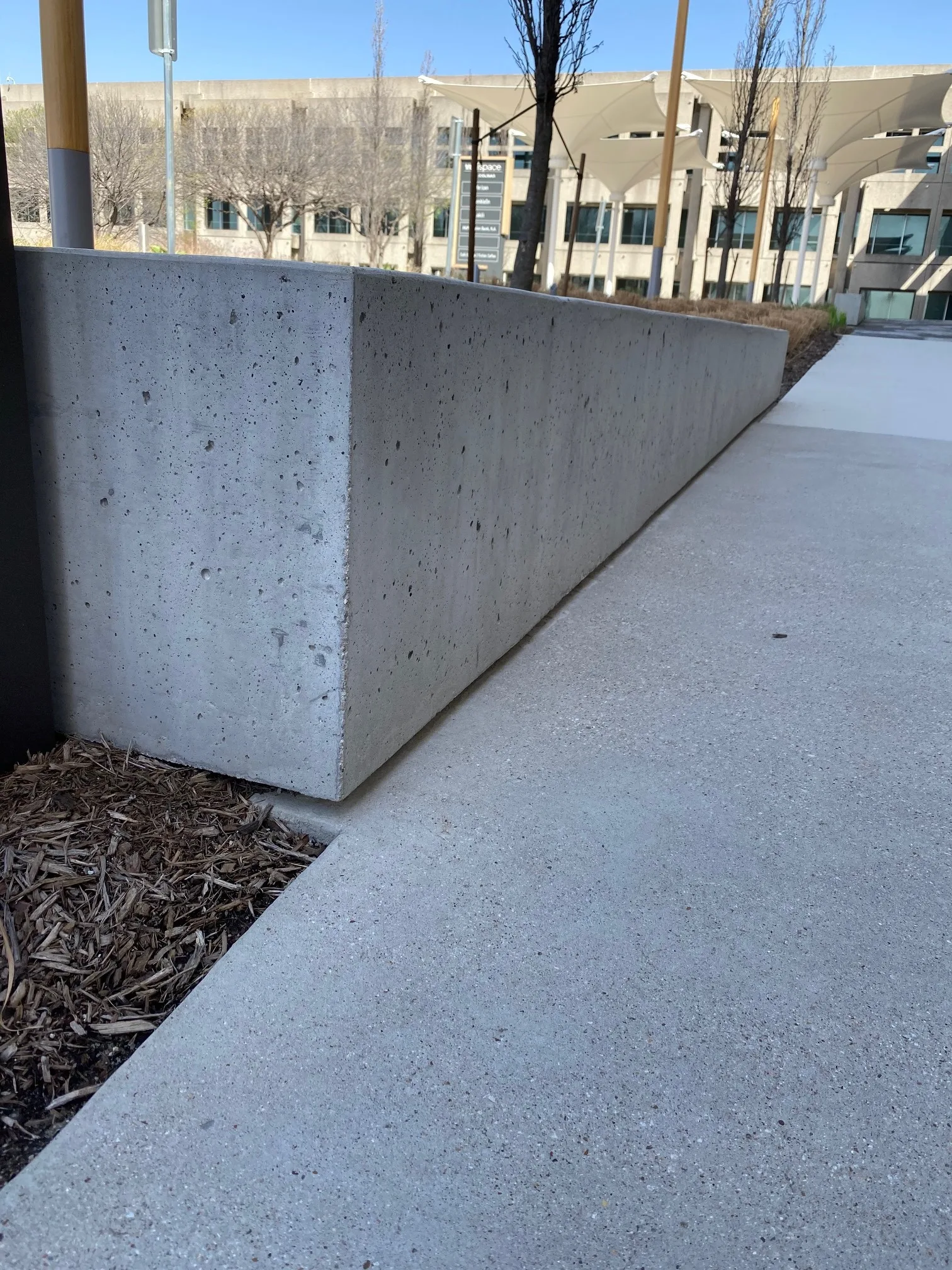 Troweled flatwork on commercial floor slab